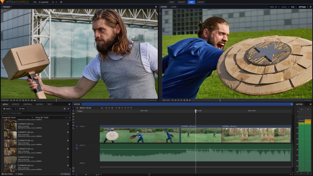 hitfilm express free video editing software best free video editors