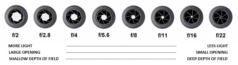 Aperture scale aperture opening beginner photography exposure tips exposure triangle elements